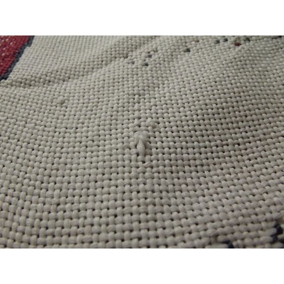 Saint Nicholas Throw Blanket 48"x60" Christmas afghan fringe wall hanging beige - Picture 4 of 4